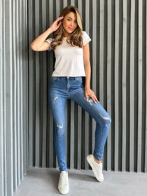 Джинсы ISSA Plus модель WN20-498_blue Фото