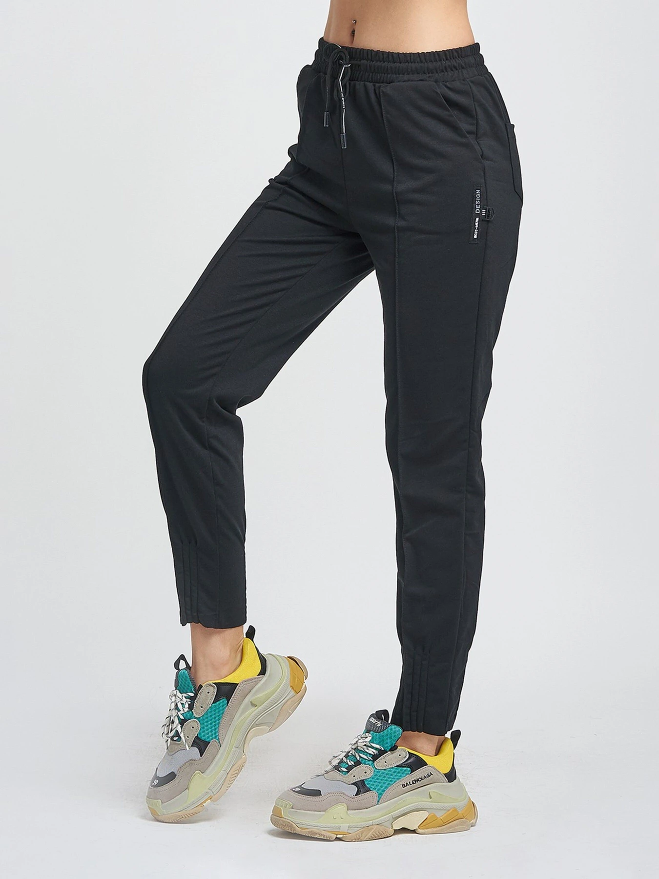 Штани ISSA Plus модель 9979_black Штани ISSA Plus модель 9979_black Фото