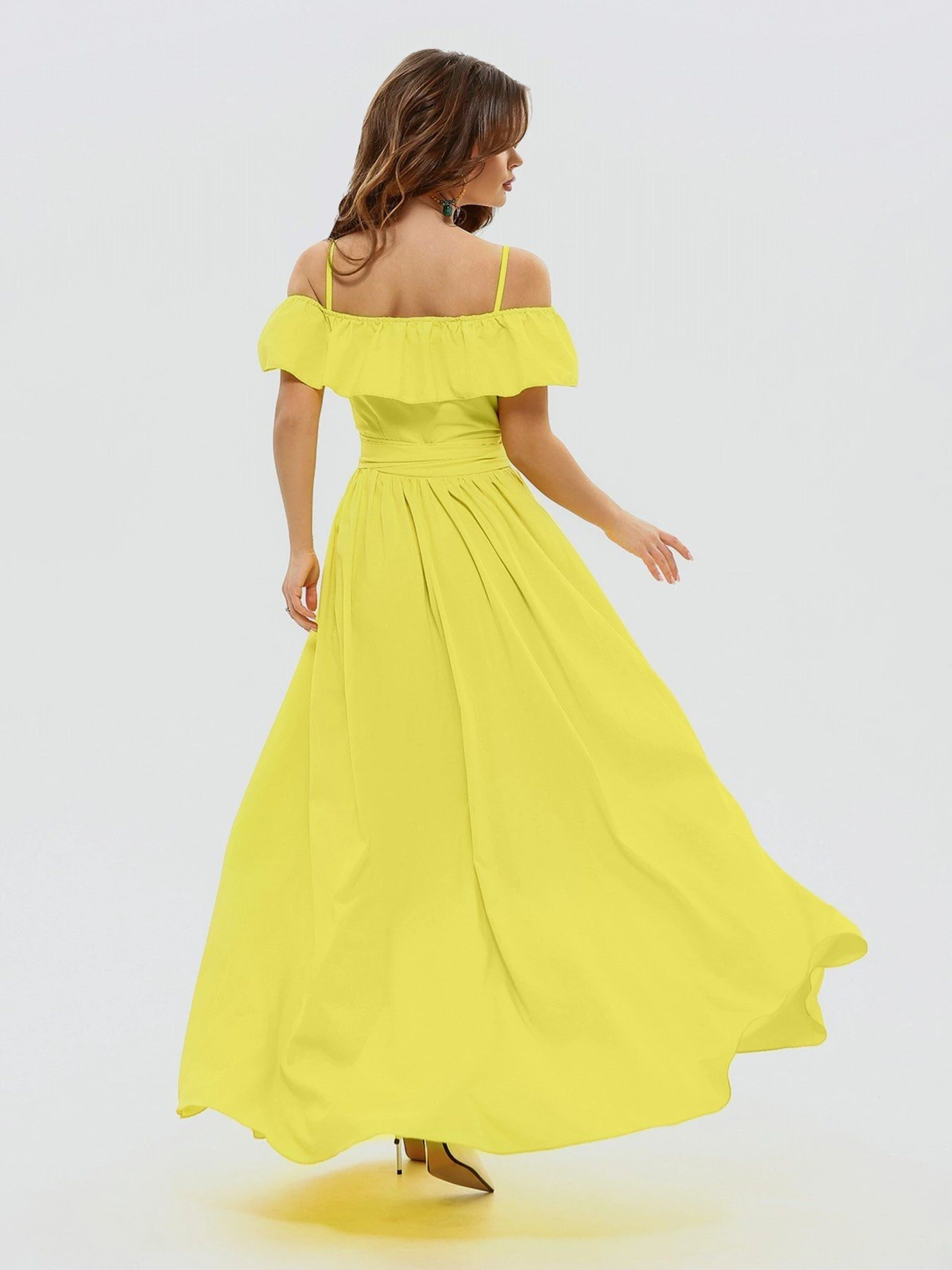 Сукні ISSA Plus модель 10816_yellow Сукні ISSA Plus модель 10816_yellow Фото