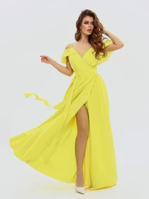 Сукні ISSA Plus модель 10816_yellow Фото