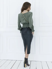 Юбки ISSA Plus модель 12126_black Фото