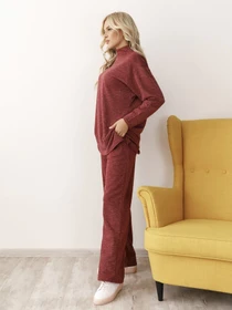 Костюмы ISSA Plus модель 12253_burgundy Фото