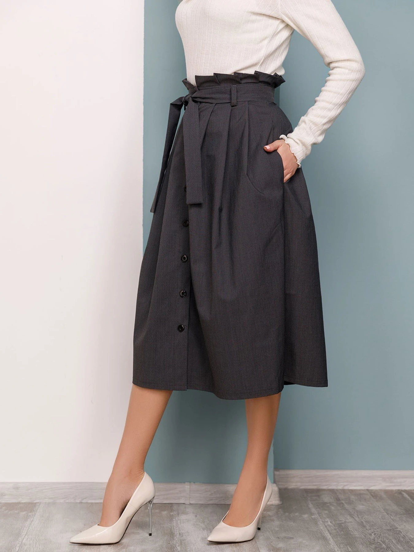 Спідниці ISSA Plus модель 12464_grey Фото
