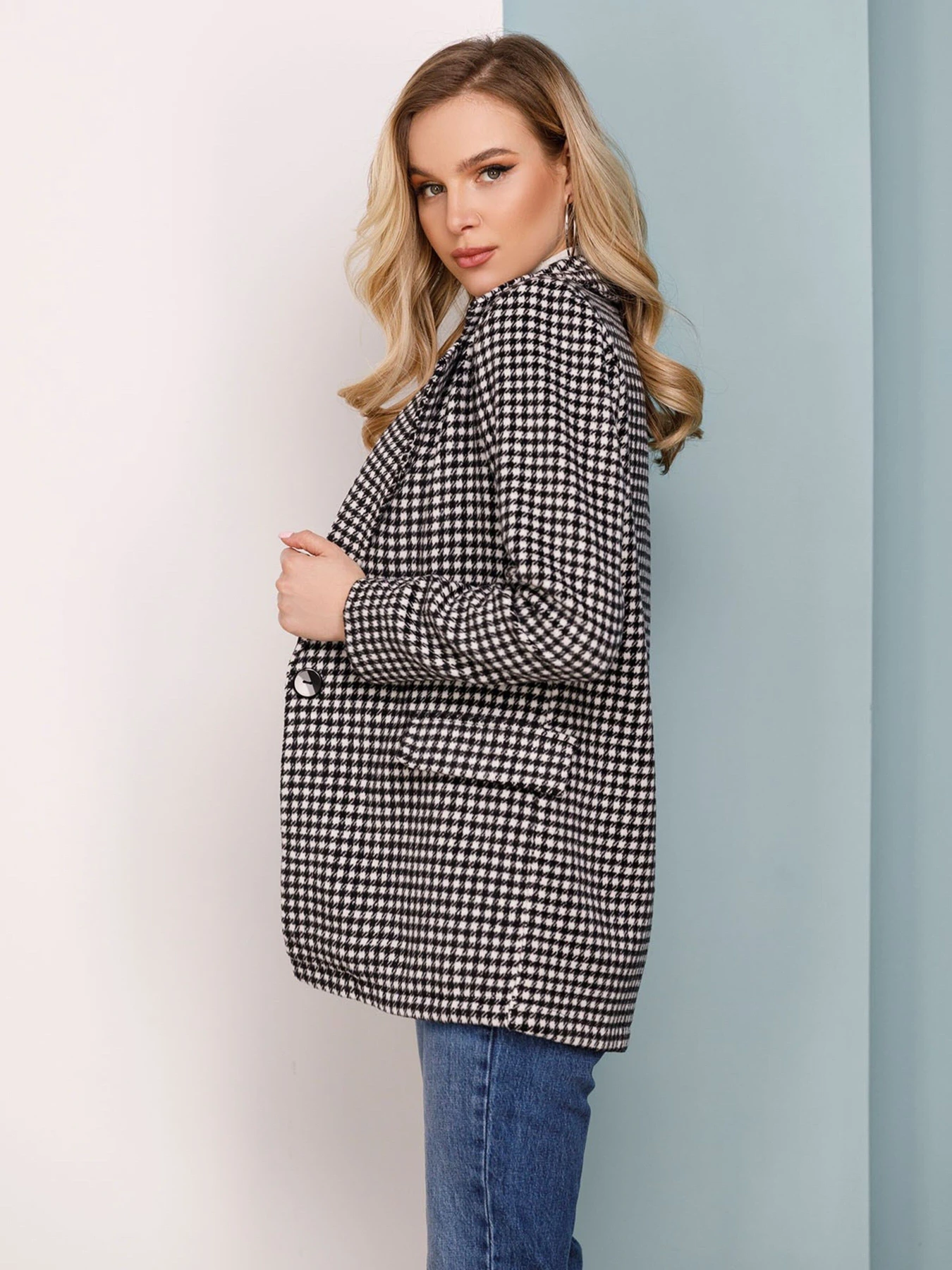 Пиджаки ISSA Plus модель 12476_black Пиджаки ISSA Plus модель 12476_black Фото