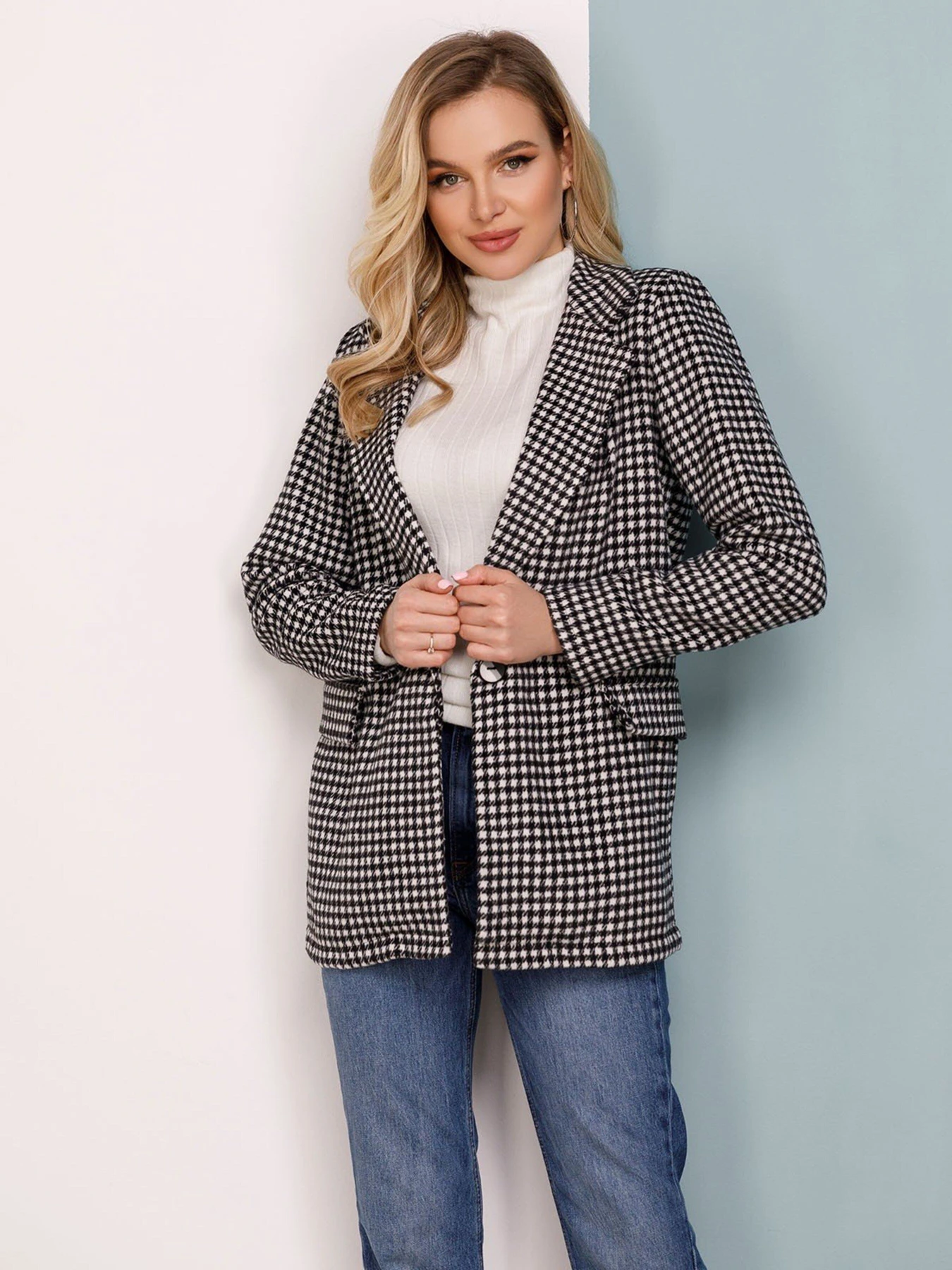 Пиджаки ISSA Plus модель 12476_black Пиджаки ISSA Plus модель 12476_black Фото