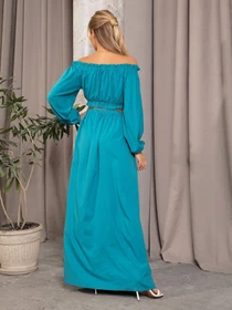 Костюмы ISSA Plus модель 12690_turquoise Фото