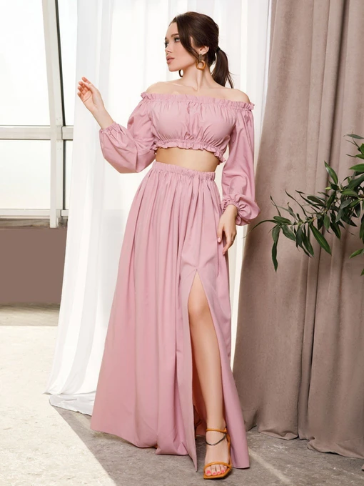 Костюмы ISSA Plus модель 12690_pink Фото