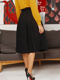 Спідниці ISSA Plus модель 12867_black Фото
