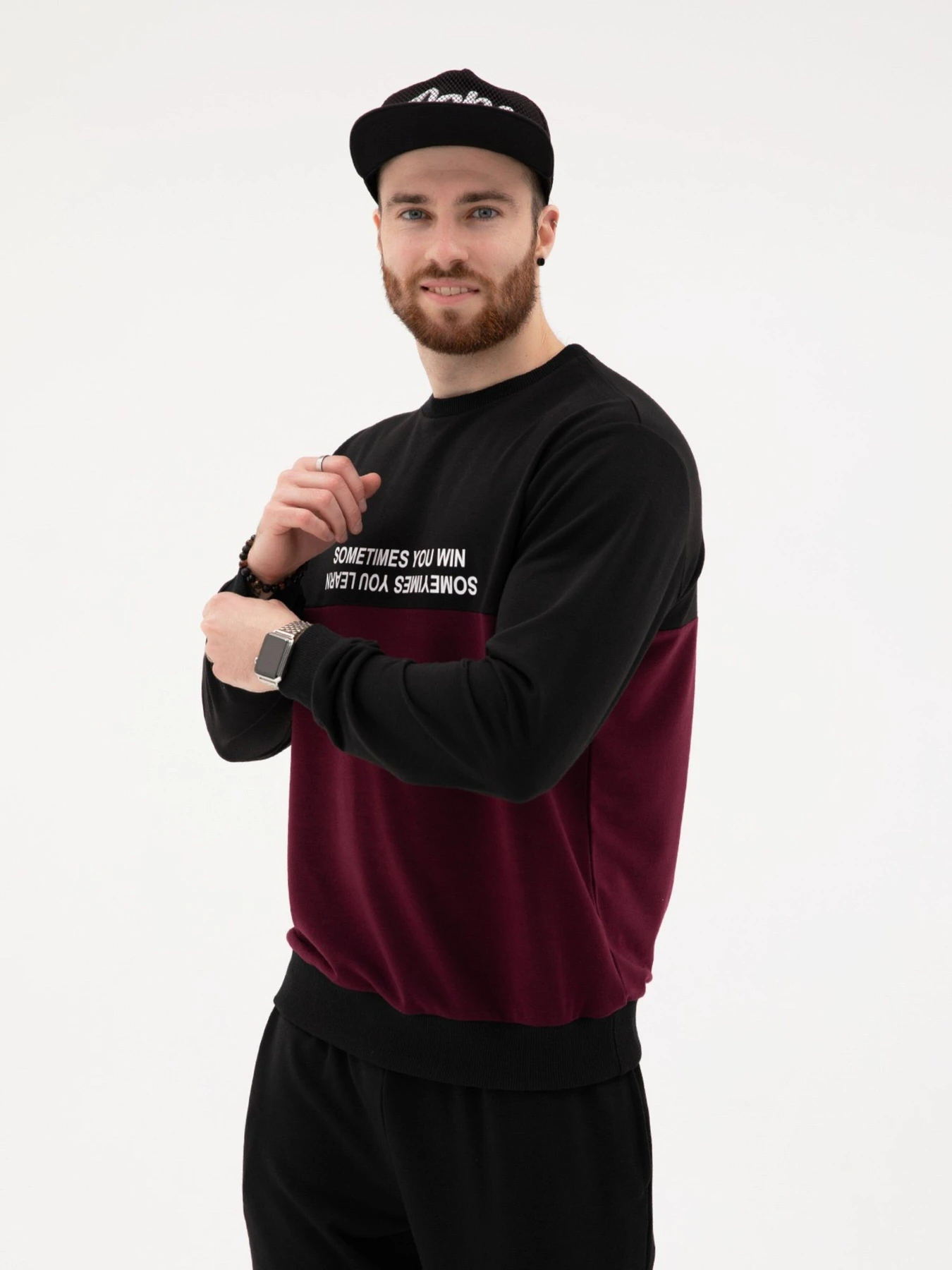 Худі та світшоти ISSA Plus модель GN-427_black Худі та світшоти ISSA Plus модель GN-427_black Фото