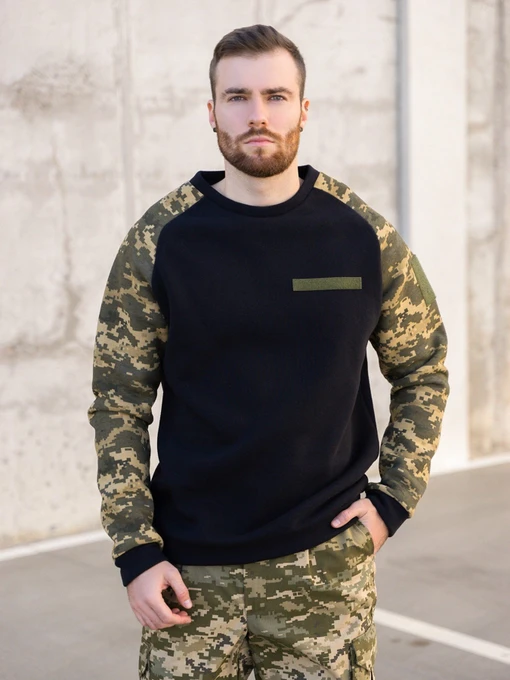 Худи и свитшоты ISSA Plus модель GN-490_black Фото