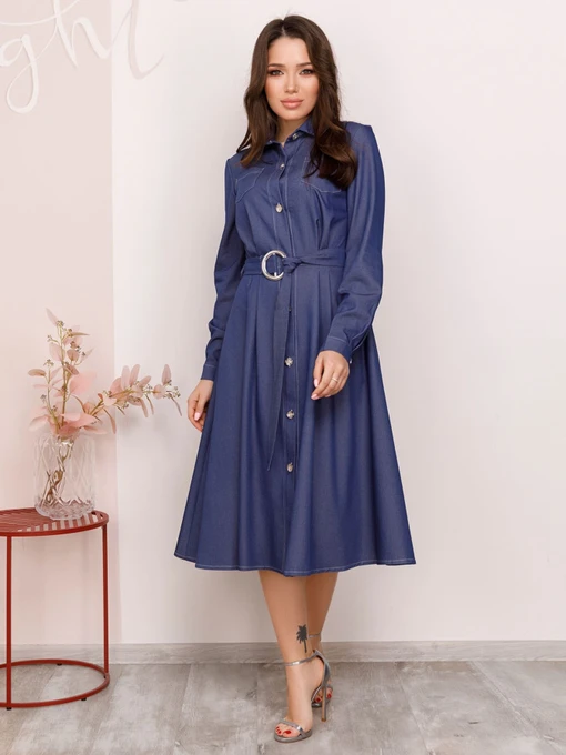 Платья ISSA Plus модель SA-147_blue Фото
