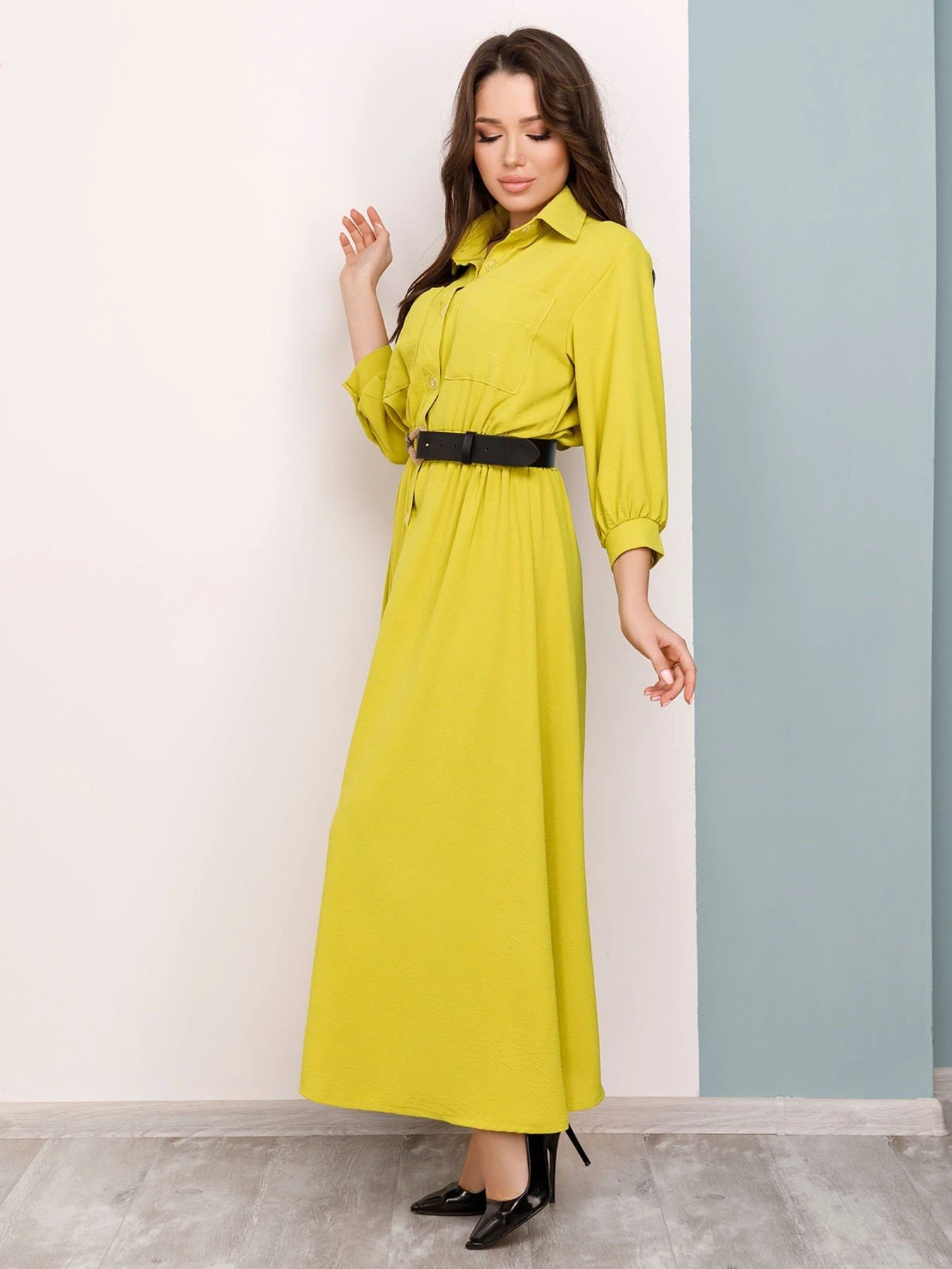 Платья ISSA Plus модель SA-169_olive Платья ISSA Plus модель SA-169_olive Фото