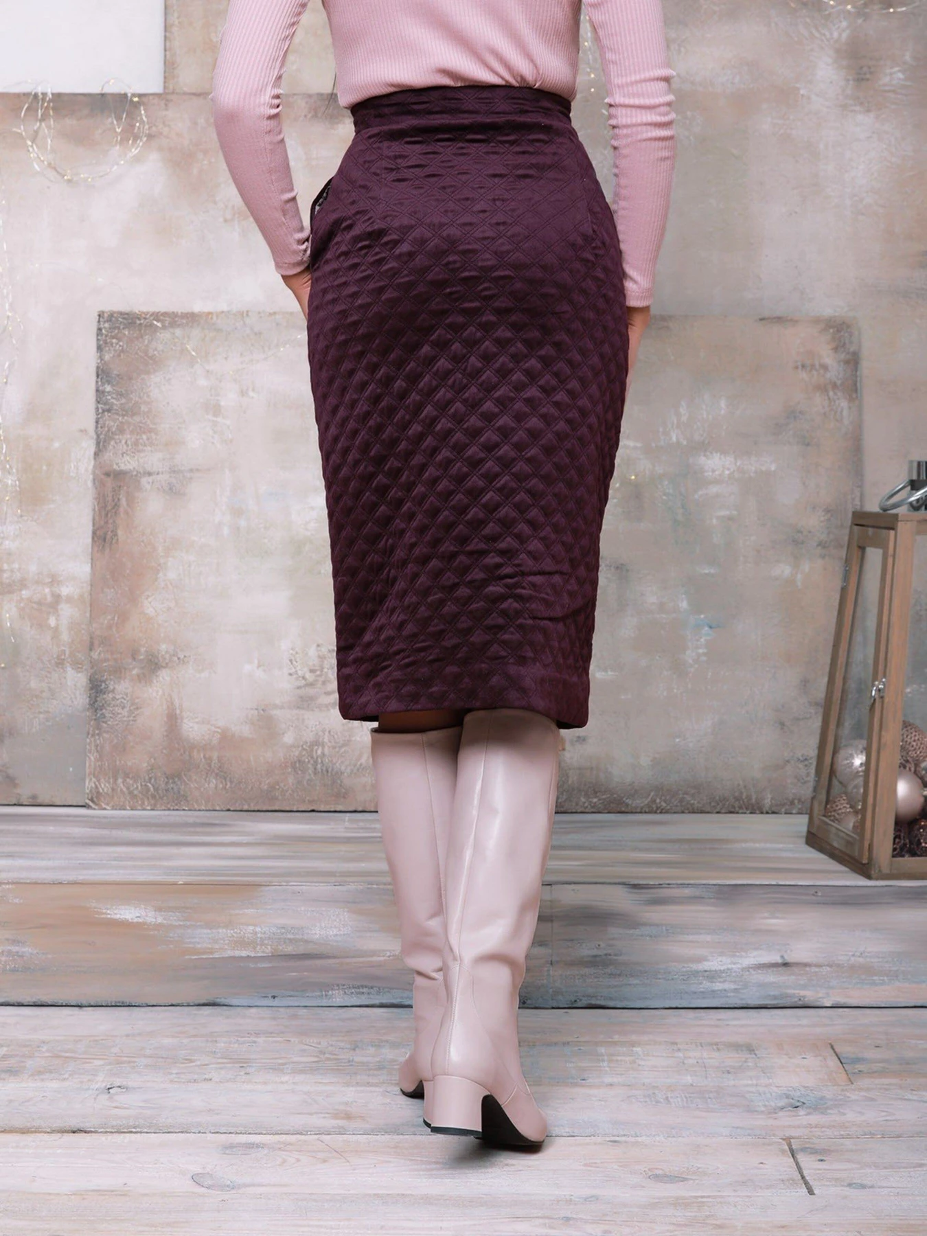 Юбки ISSA Plus модель SA-95_purple Фото