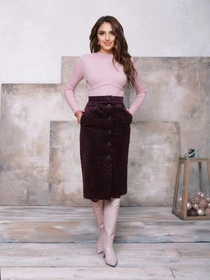 Юбки ISSA Plus модель SA-95_purple Фото