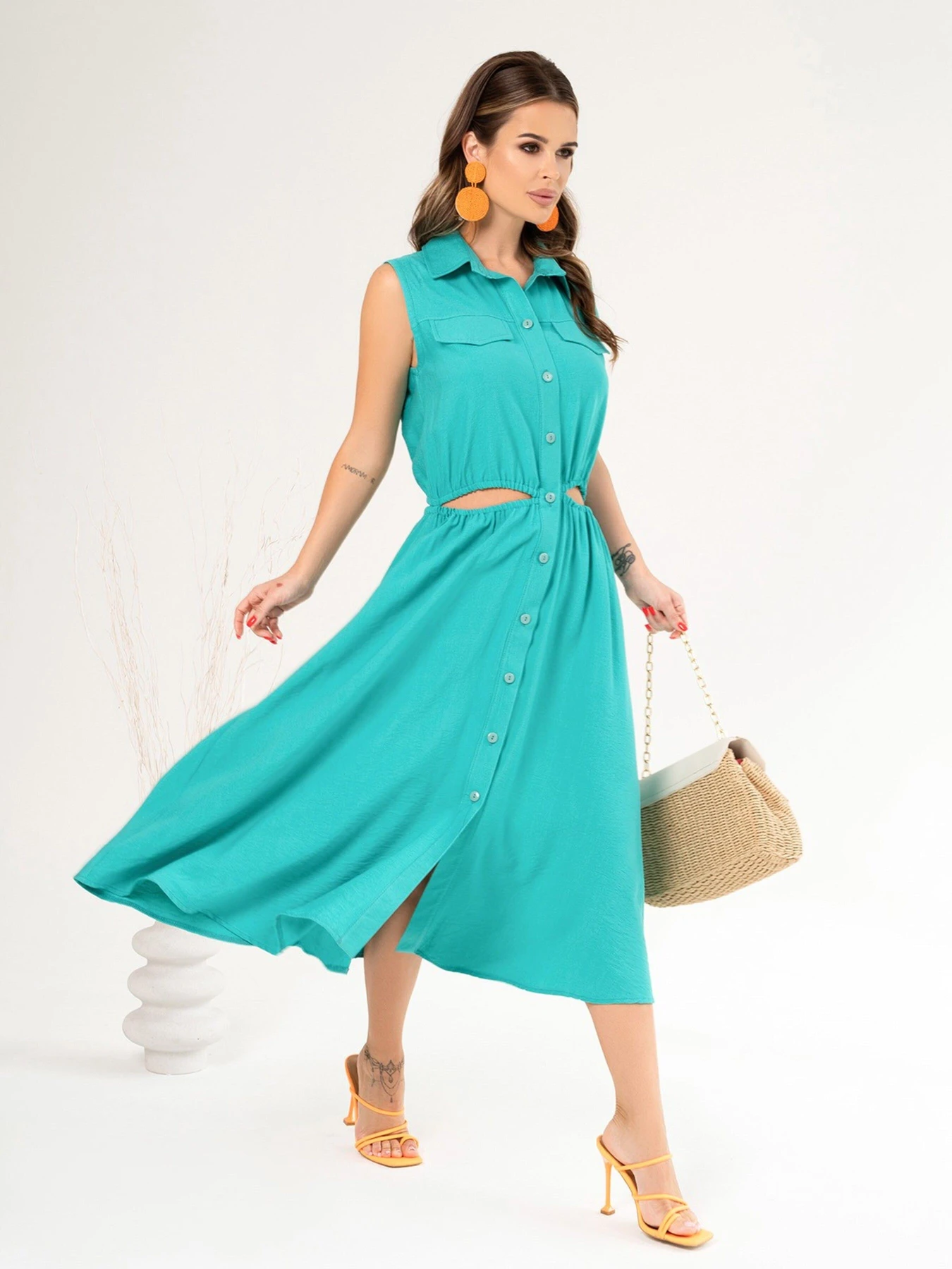 Сукні ISSA Plus модель 14080_turquoise Сукні ISSA Plus модель 14080_turquoise Фото