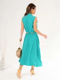 Сукні ISSA Plus модель 14080_turquoise Фото