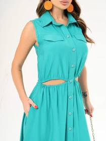 Сукні ISSA Plus модель 14080_turquoise Фото