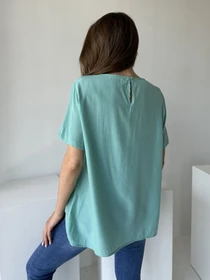 Рубашки ISSA Plus модель WN20-493_turquoise Фото