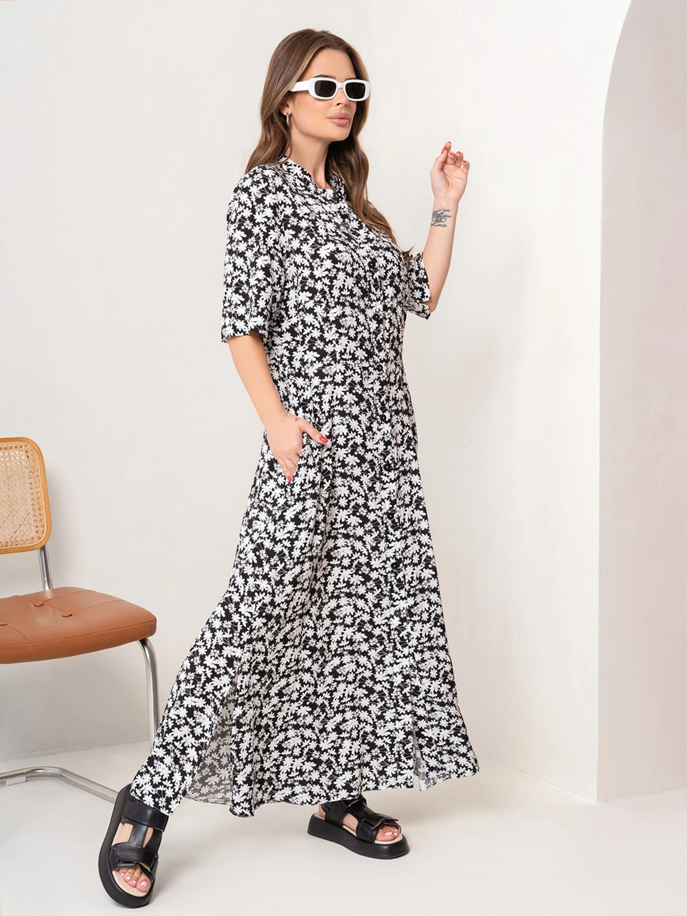 Сукні ISSA Plus модель 14074_blackwhite Сукні ISSA Plus модель 14074_blackwhite Фото