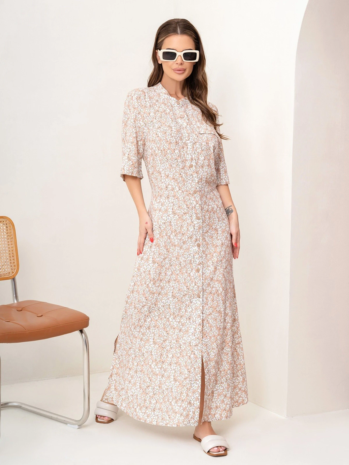 Сукні ISSA Plus модель 14076_beige Сукні ISSA Plus модель 14076_beige Фото