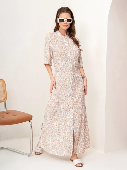 Платья ISSA Plus модель 14076_beige Фото