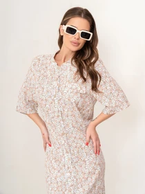 Сукні ISSA Plus модель 14076_beige Фото