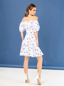 Сукні ISSA Plus модель SA-474_whiteblue Фото