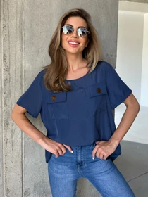 Рубашки ISSA Plus модель WN20-493_darkblue Фото