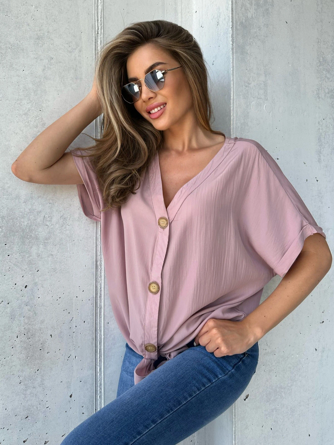 Рубашки ISSA Plus модель WN20-494_pink Фото