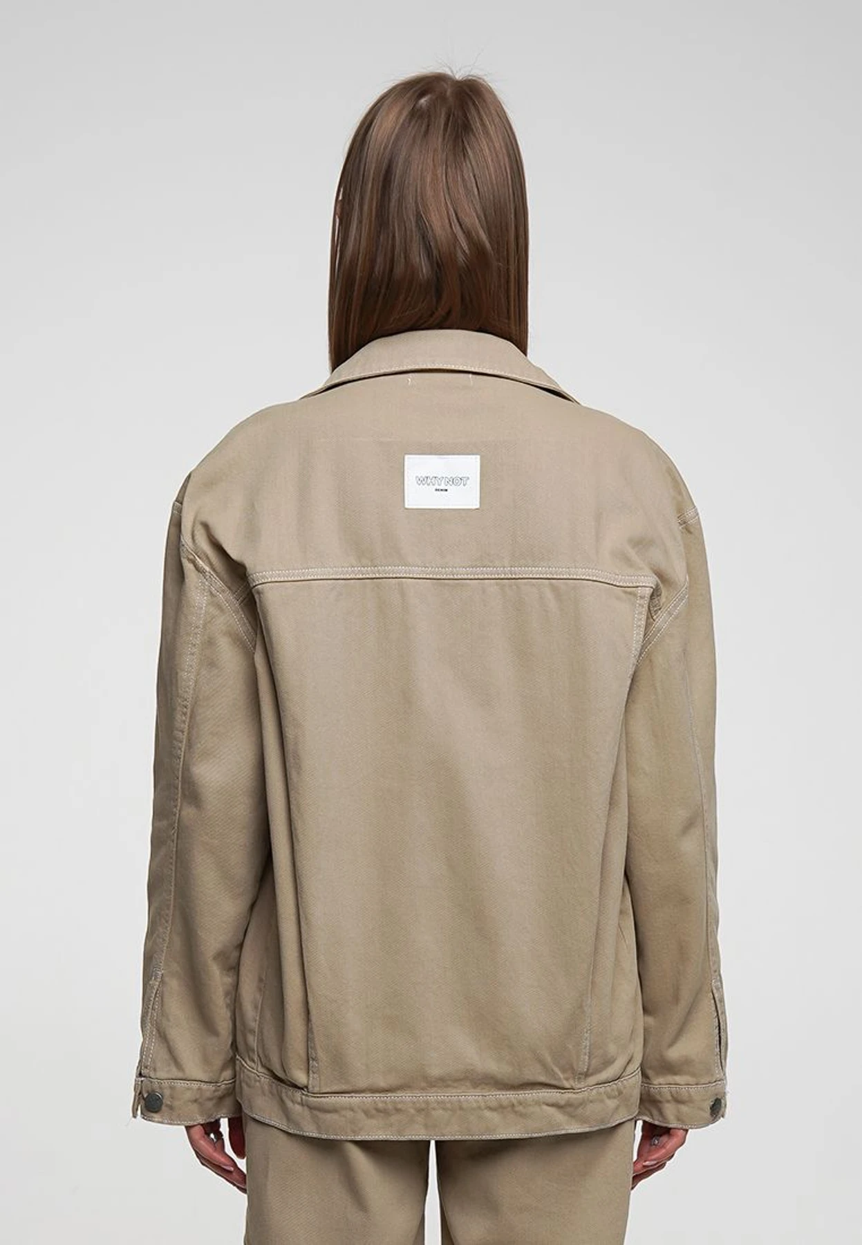 Куртки и дубленки Джинсовая куртка - бомбер модель sp21-bmbr-beige-os Фото