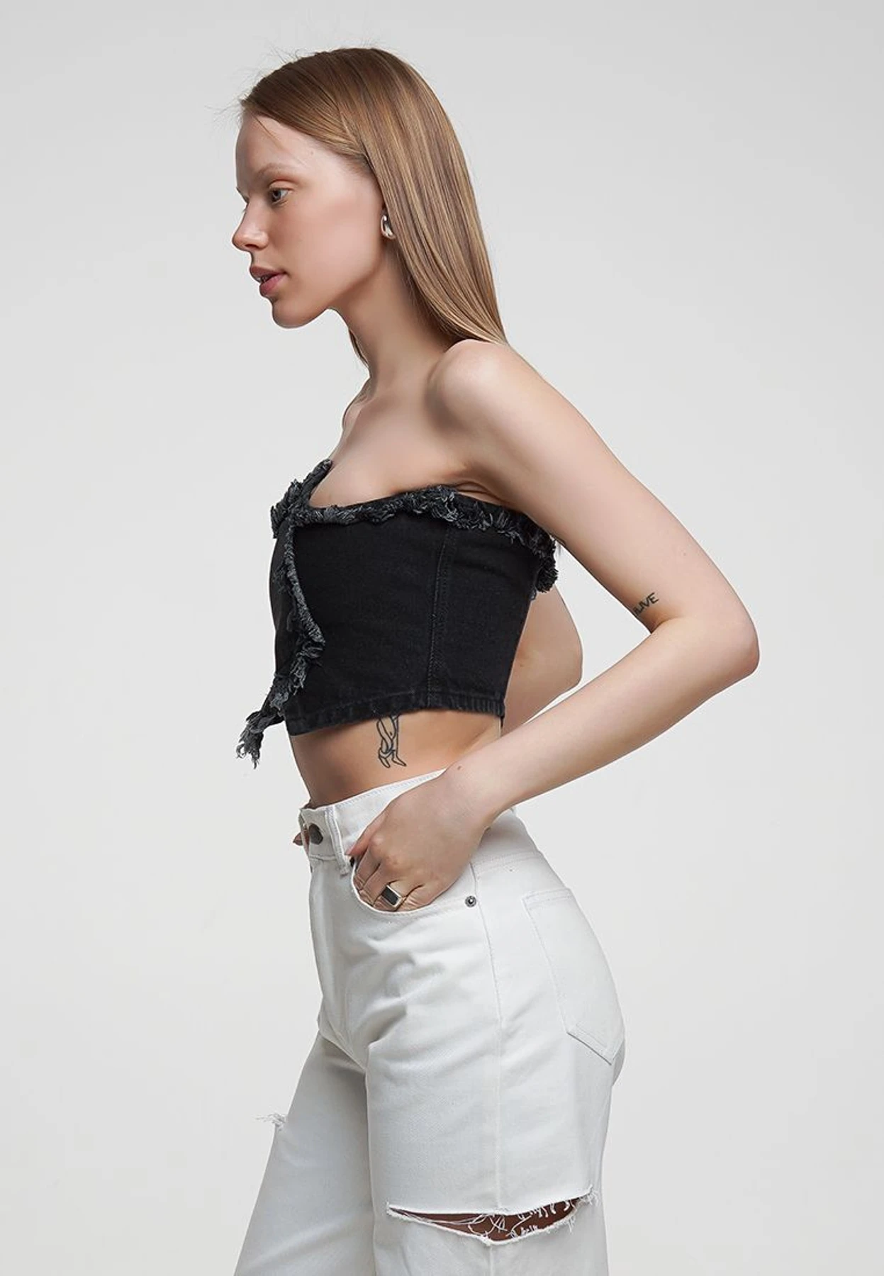 Корсет джинсовый модель sp21-crst-black Фото
