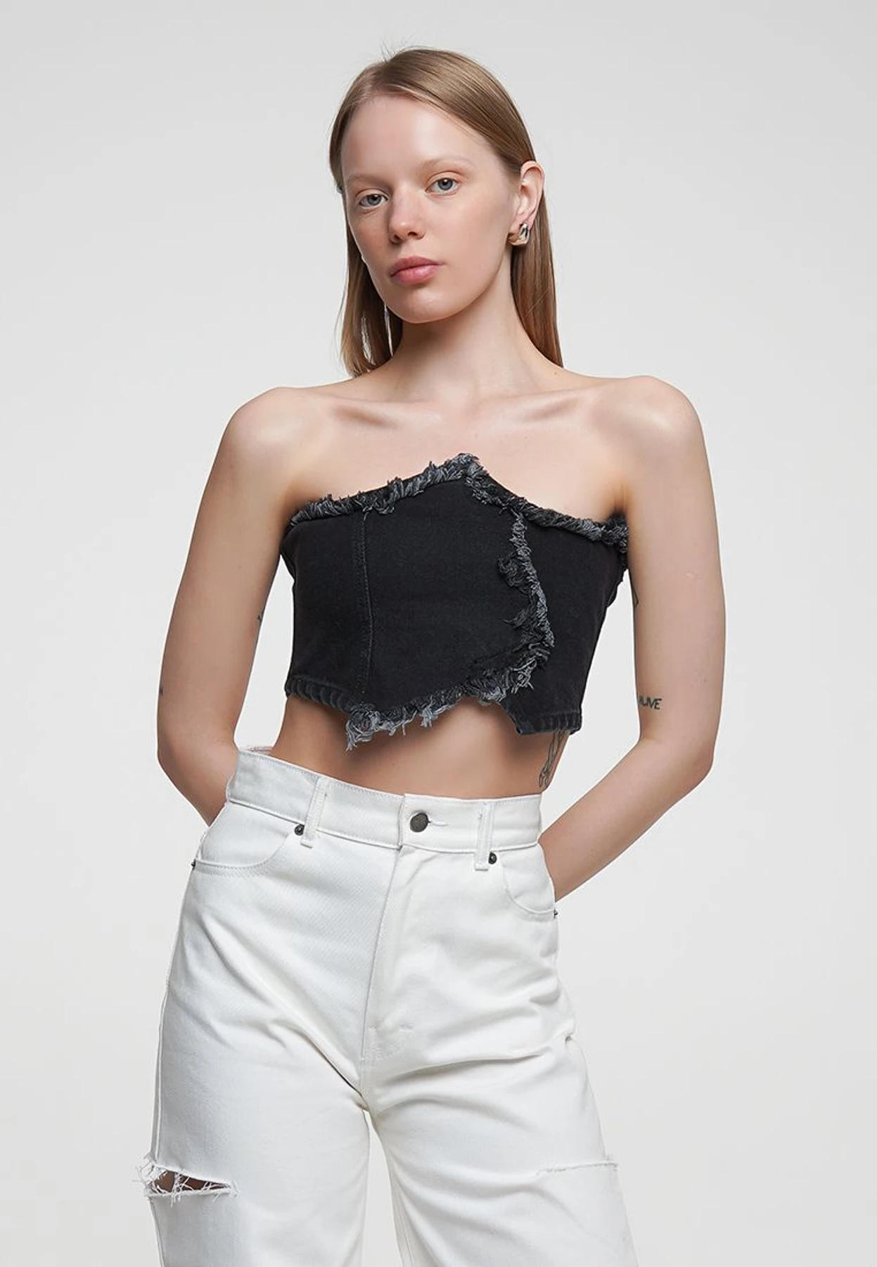 Корсет джинсовый модель sp21-crst-black Фото