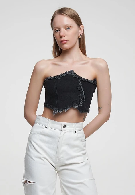 Корсет джинсовый модель sp21-crst-black Фото