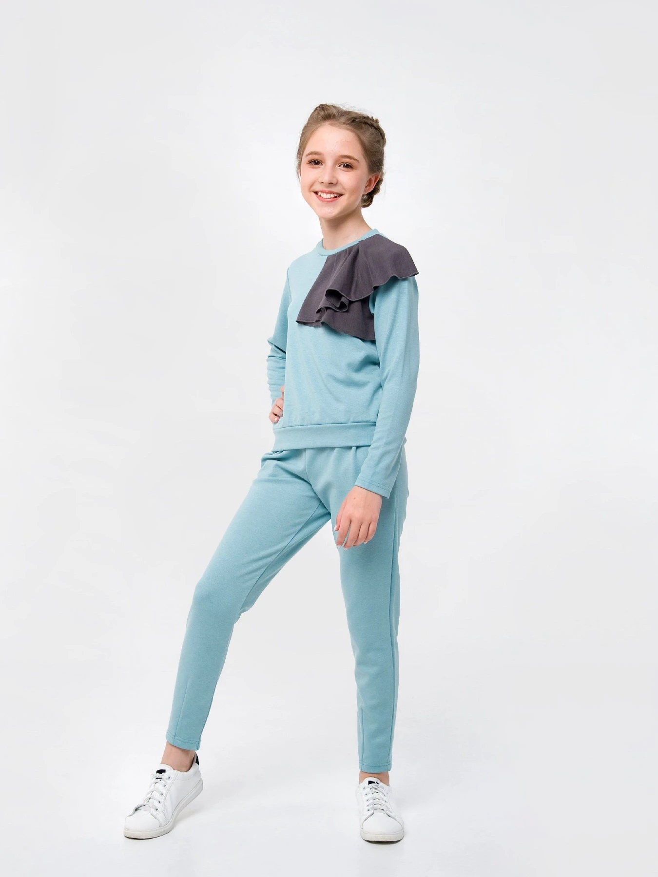 Костюмы SMIL модель smil_117210-sero-zelenyj Фото