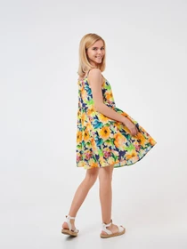 Сукні SMIL модель smil_120354-cvety-na-temno-sinem Фото