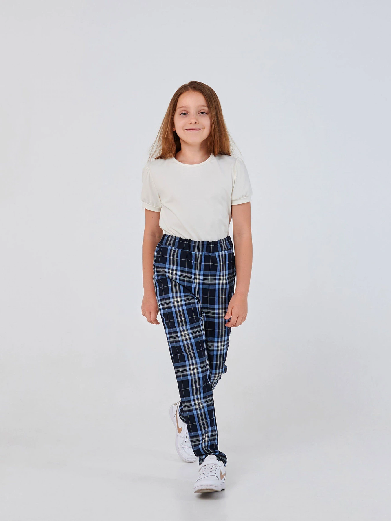 Брюки SMIL модель smil_115537-tsine-golubaa-kletka Фото