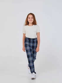 Брюки SMIL модель smil_115537-tsine-golubaa-kletka Фото