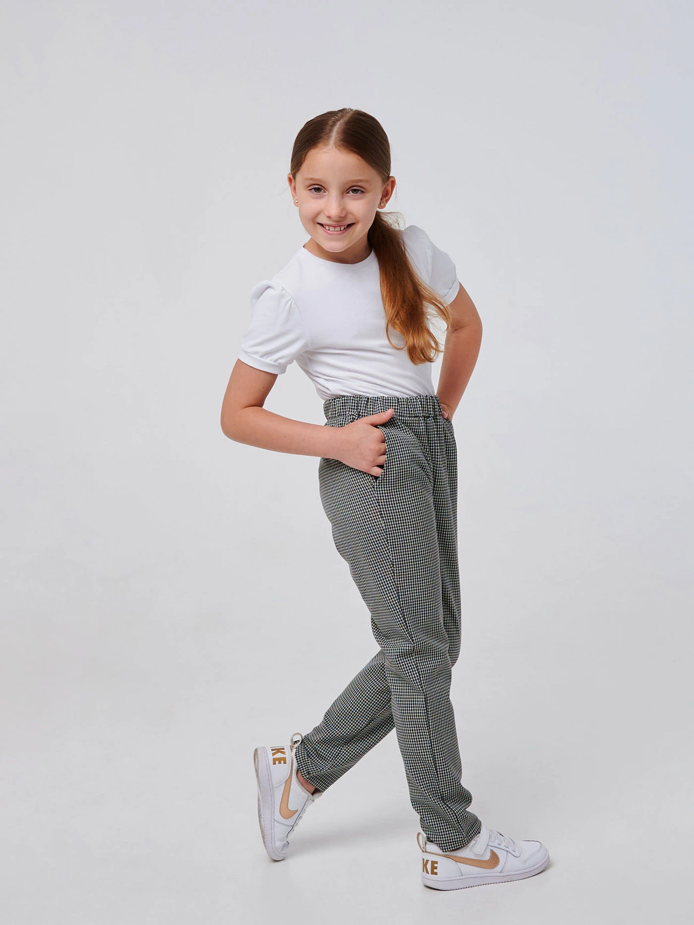 Брюки SMIL модель smil_115537-cerno-belaa-lapka Фото