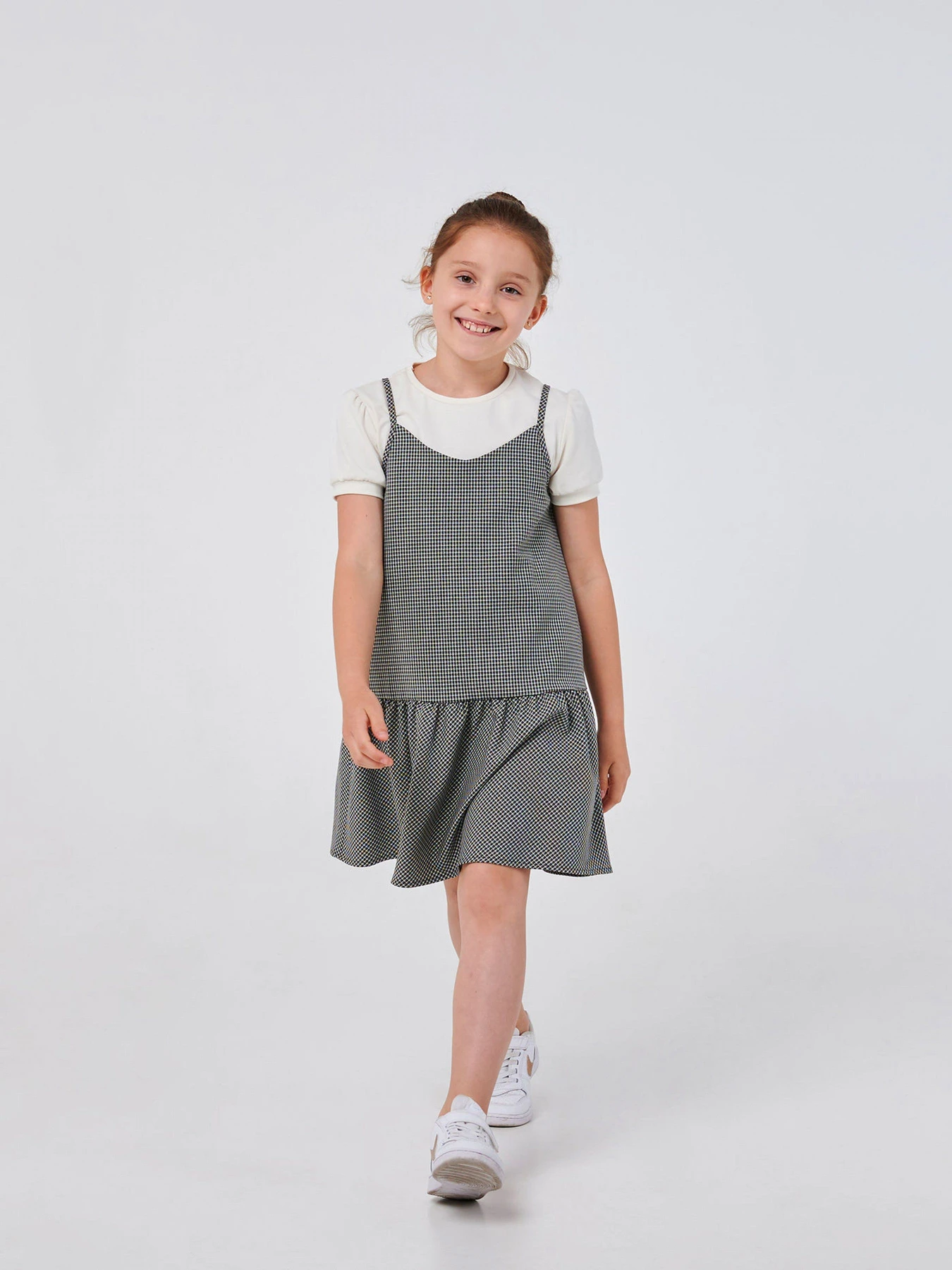 Платья SMIL модель smil_120362-cerno-belaa-lapka Фото