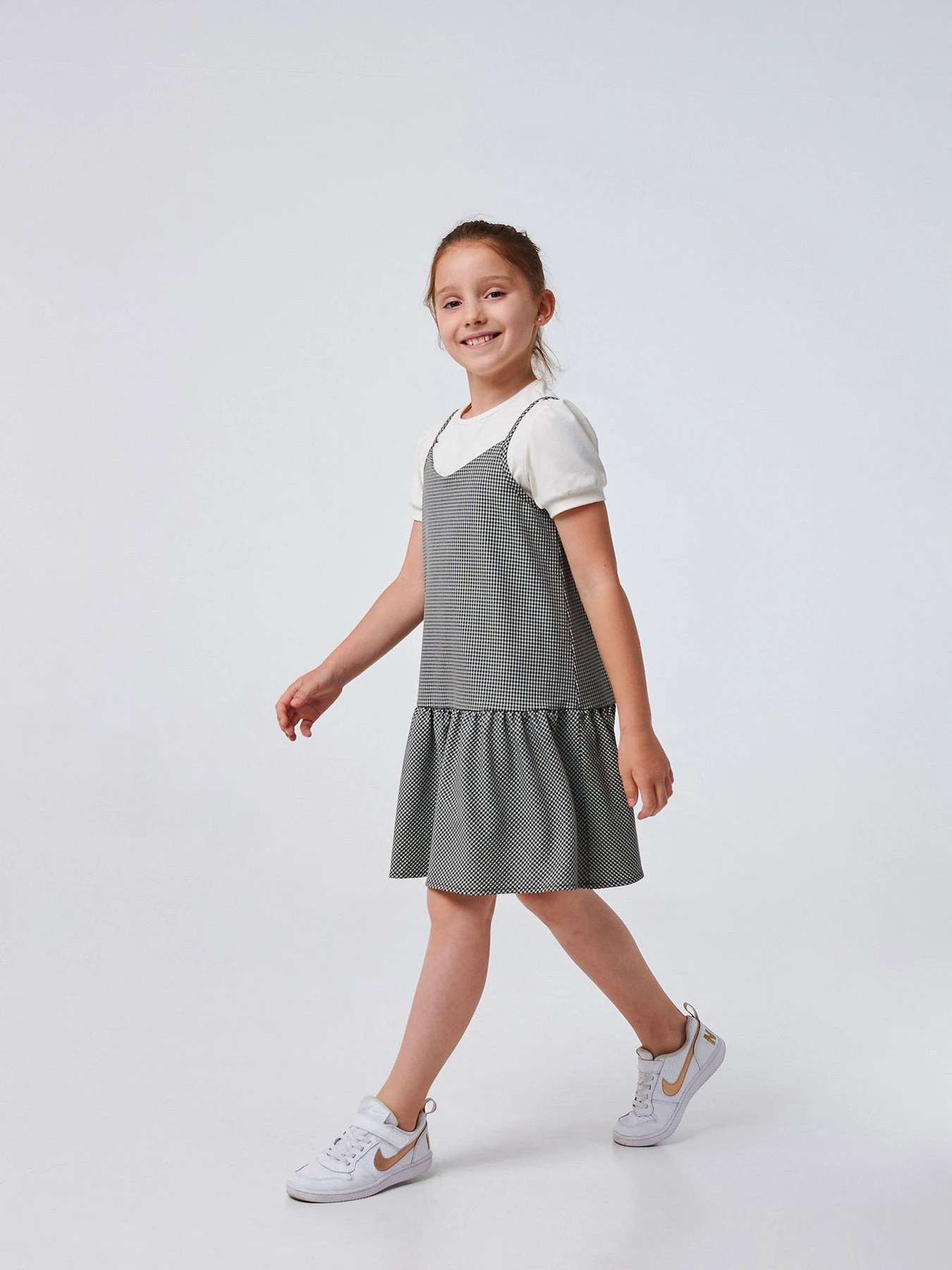 Платья SMIL модель smil_120362-cerno-belaa-lapka Фото