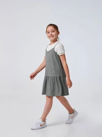 Платья SMIL модель smil_120362-cerno-belaa-lapka Фото