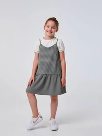 Платья SMIL модель smil_120362-cerno-belaa-lapka Фото