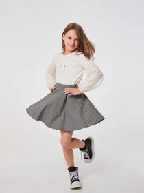 Юбки SMIL модель smil_120361-cerno-belaa-lapka Фото