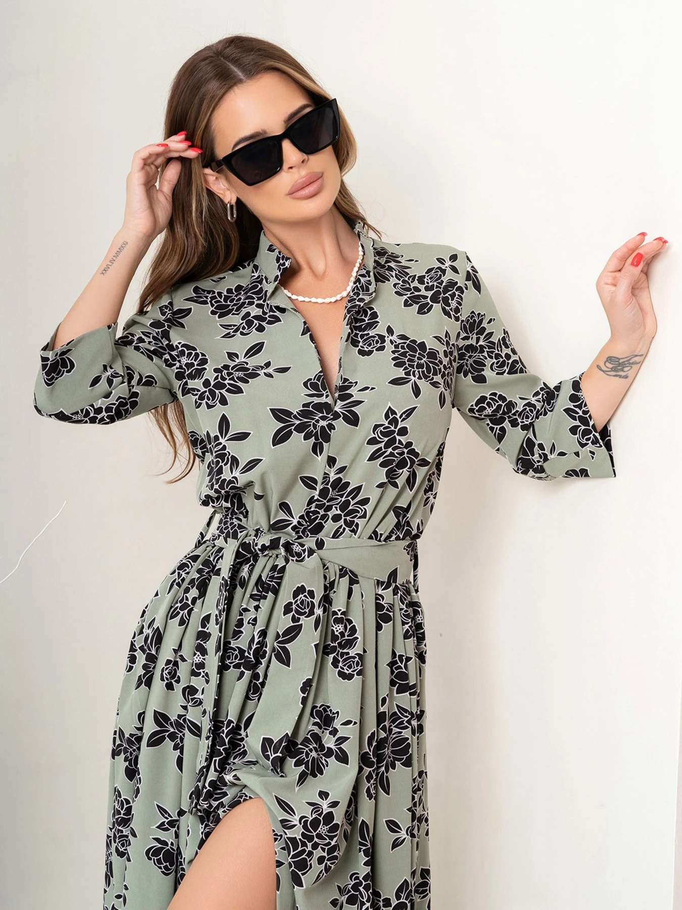 Сукні ISSA Plus модель 14070_olive Сукні ISSA Plus модель 14070_olive Фото