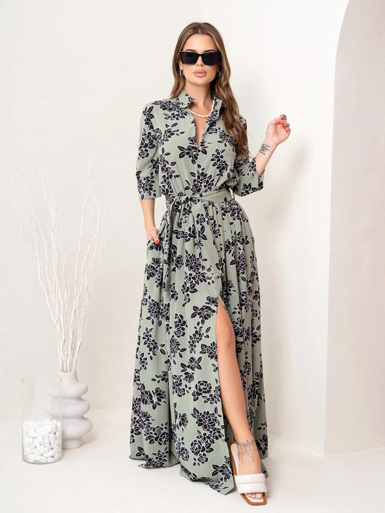 Сукні ISSA Plus модель 14070_olive Сукні ISSA Plus модель 14070_olive Фото