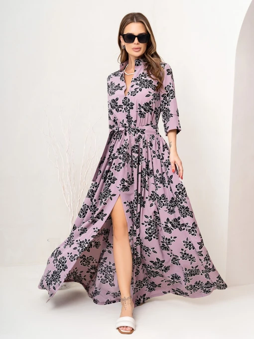 Платья ISSA Plus модель 14070_lilac Фото