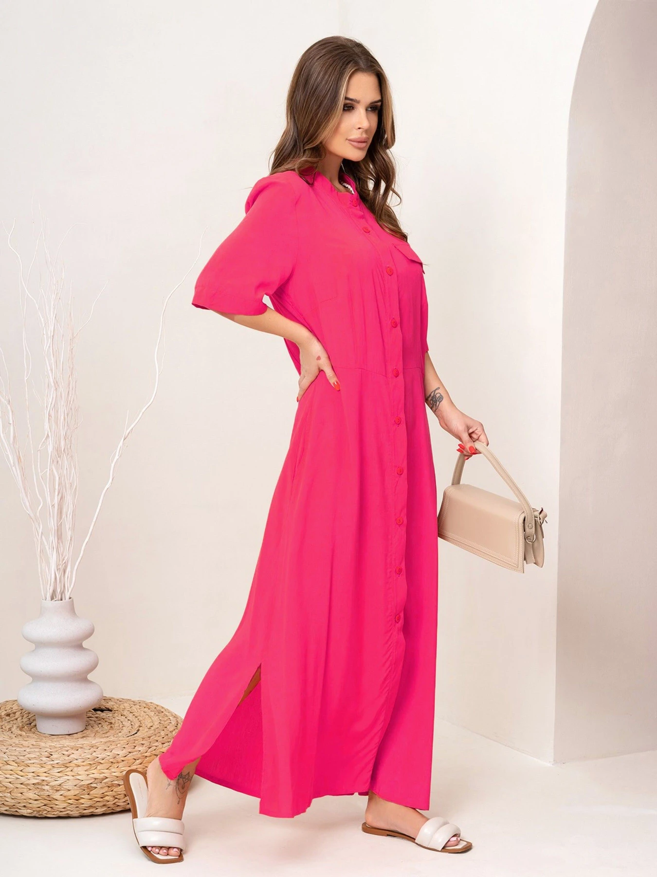 Сукні ISSA Plus модель 14072_crimson Сукні ISSA Plus модель 14072_crimson Фото