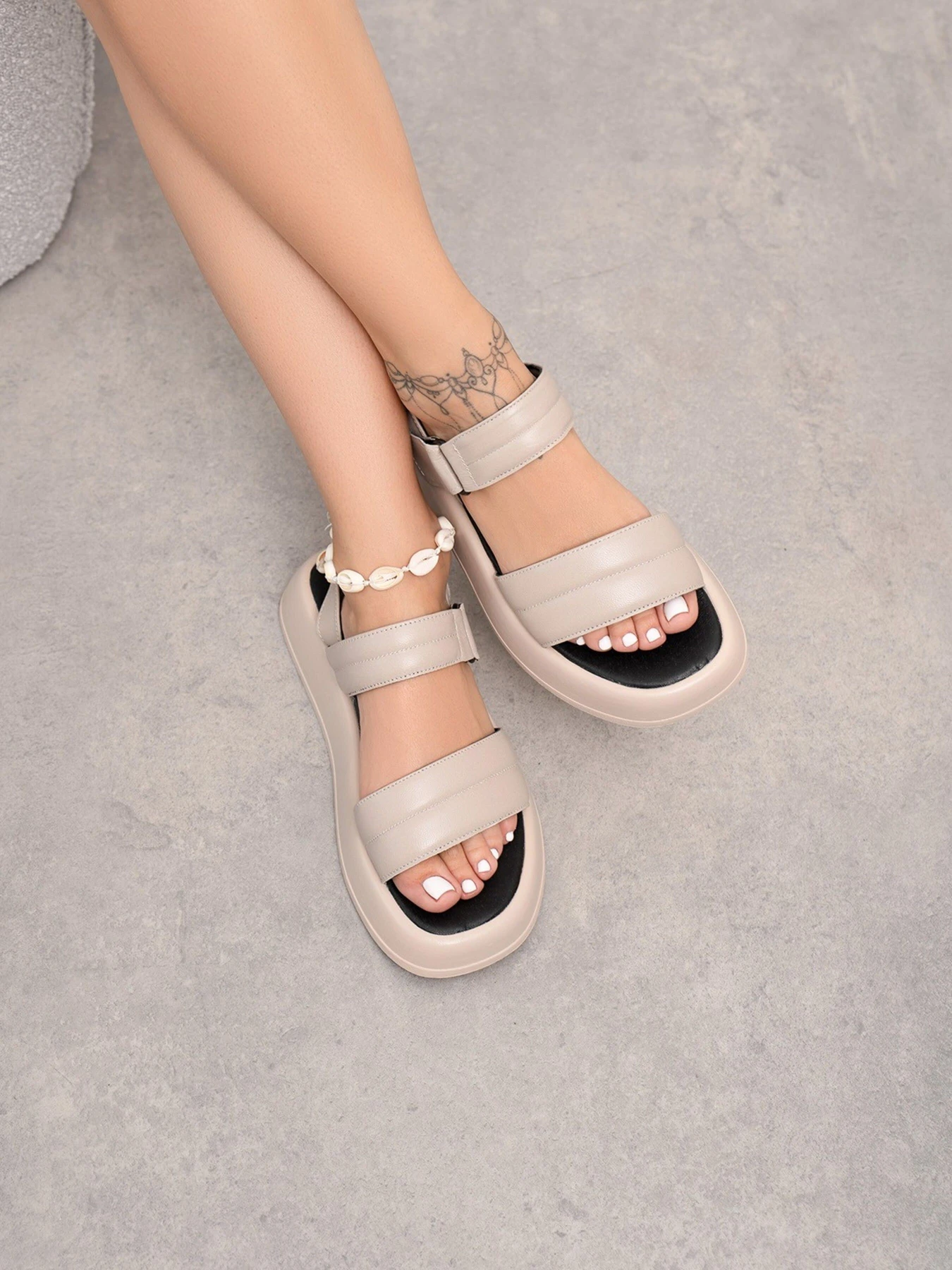 Сандалии ISSA Plus модель OB2-266_beige Фото