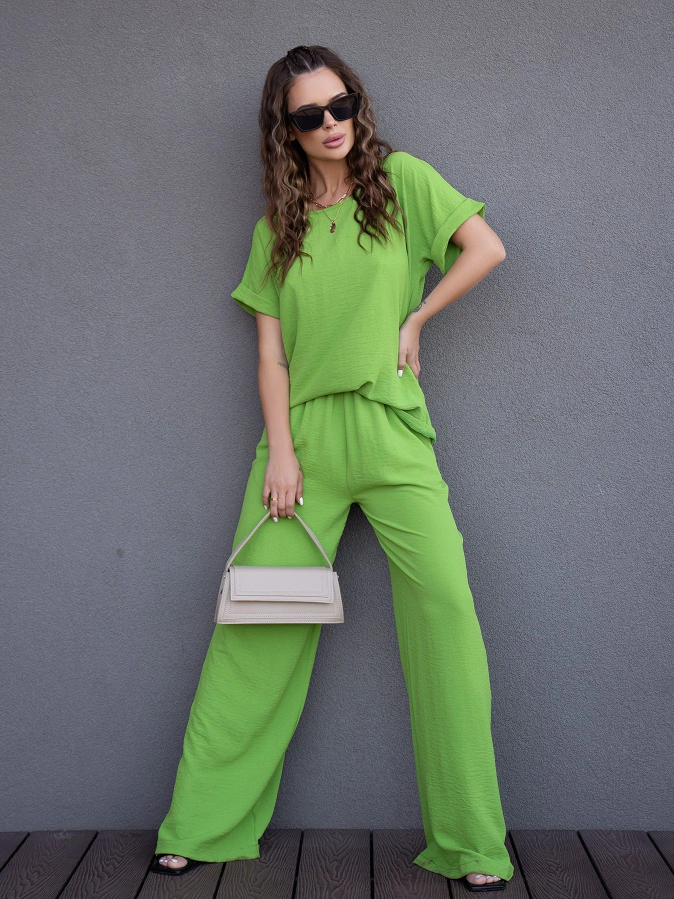 Костюмы ISSA Plus модель 12766_green Костюмы ISSA Plus модель 12766_green Фото