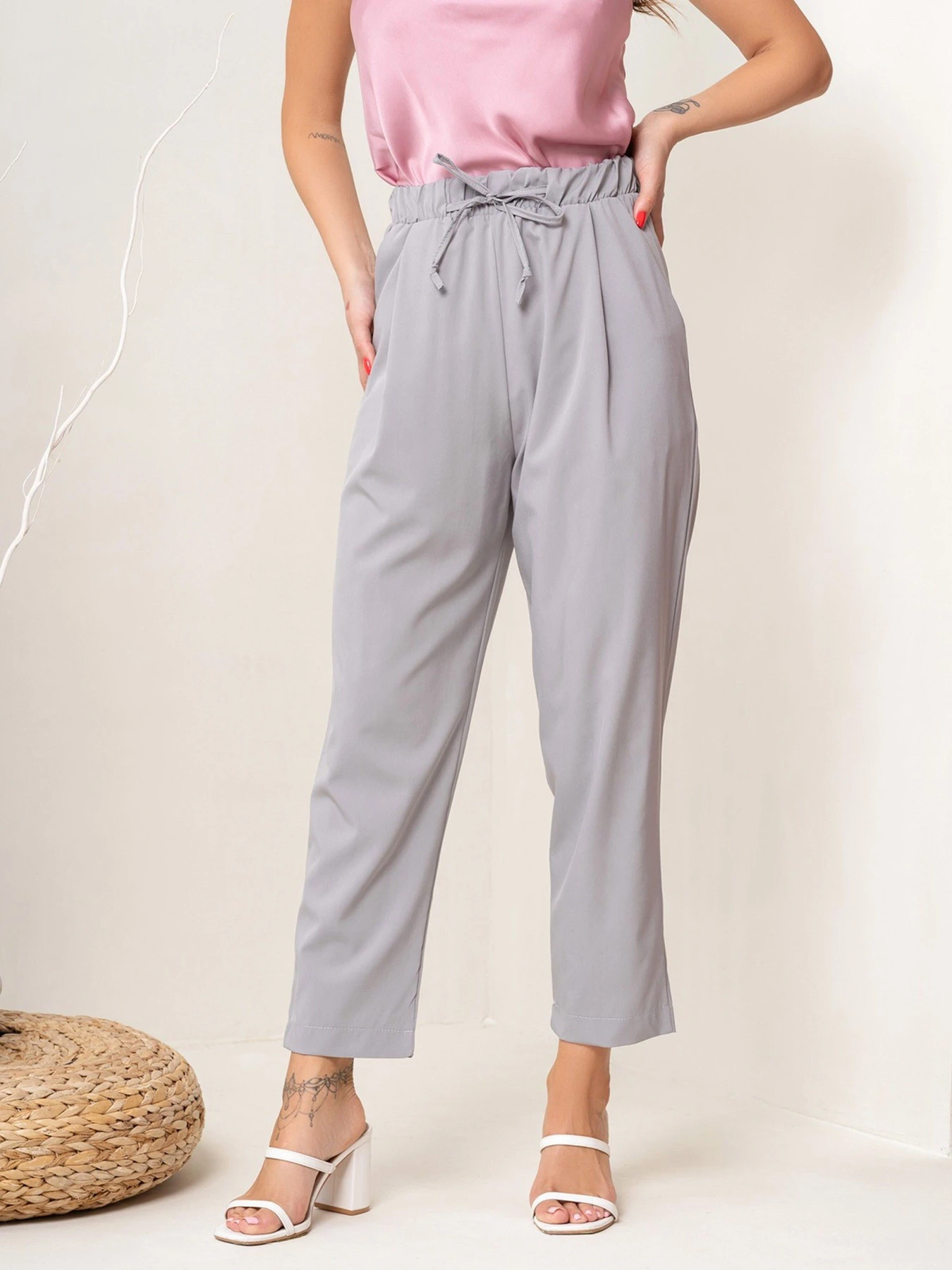 Штани ISSA Plus модель 14050_grey Штани ISSA Plus модель 14050_grey Фото